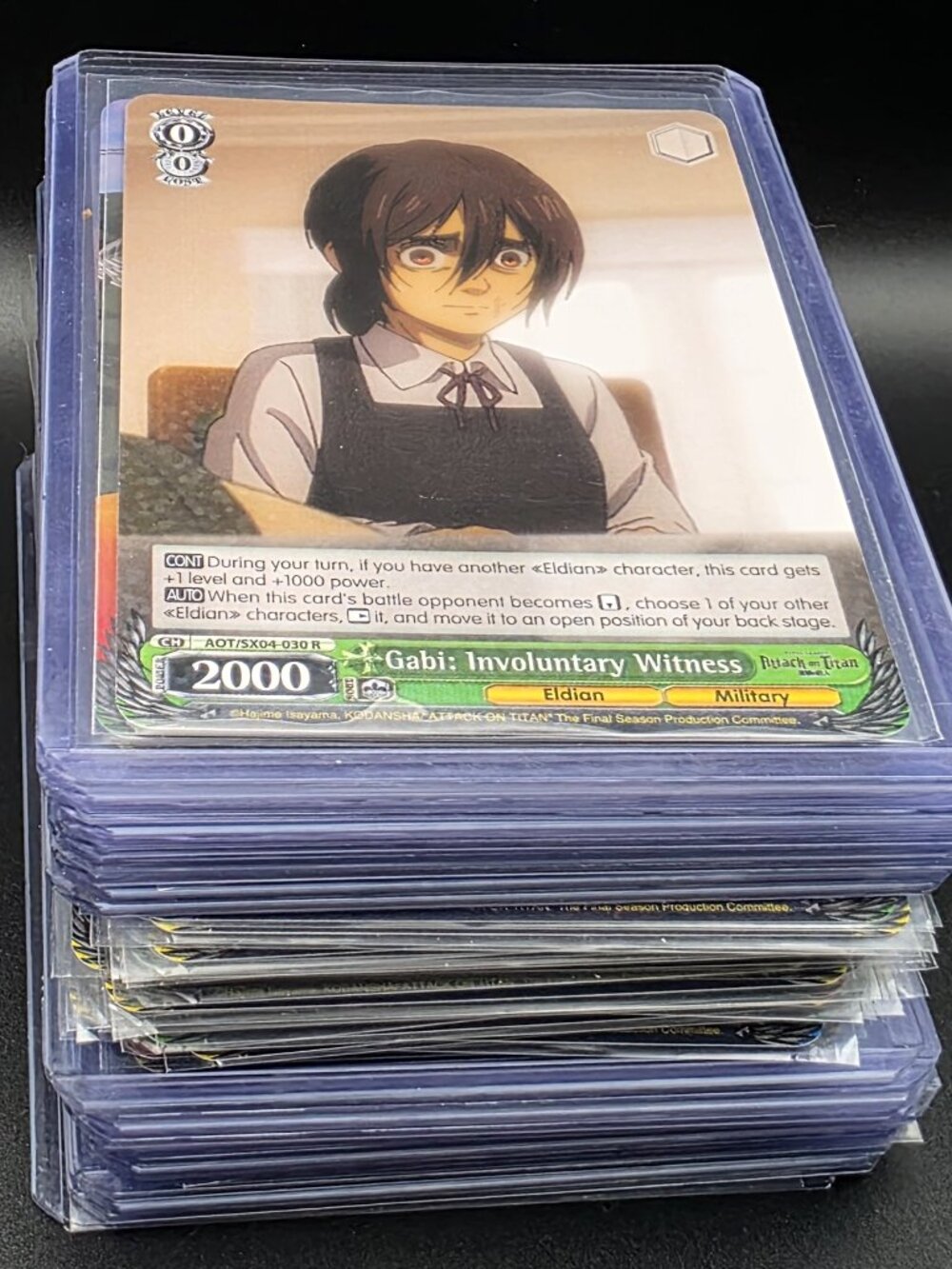 Attack on Titan Card Lot x68 With 5 Sealed SX04